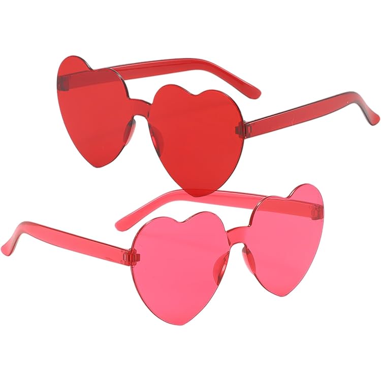 RUNHUIS Gepolariseerde zonnebril in hartvorm voor dames en heren, hippiebril, vintage, liefde, zonnebril voor festival, party, goud, metalen frame met UV400, goud/grijs