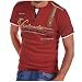 Produktbild Realde Herren Langarm Hemd und KurzarmT-Shirt Cool Briefdruck Mehrfache Farben V-Ausschnitt Langarmshirt Passt super auch zur Jeans Männer BequemTops Oberteil Größe S-XXXL