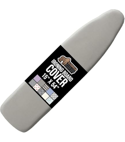 Housse De Rechange Planche à Repasser Hafele Ironfix - Coton Enduit Blanc/Gris Avec Mousse Et Élastiques