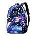 Produktbild Galaxy bedruckte Schultertasche Akvarium Restaurant Mission Impossible Fashion Casual Star Sky Rucksack für Jungen & Mädchen