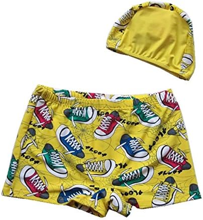 Zerci Baby Boys Swimwear Cute Board Shorts Swim Trunk With Swim Cap