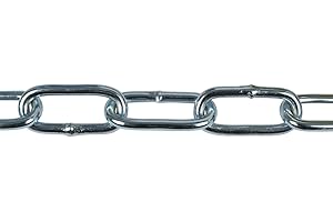 Corderie Italiane 006007821 Genovese Chaîne Soudée Maille Longue Galvanisée Électrolytique 2 x 22 x 4,5 mm 3 m