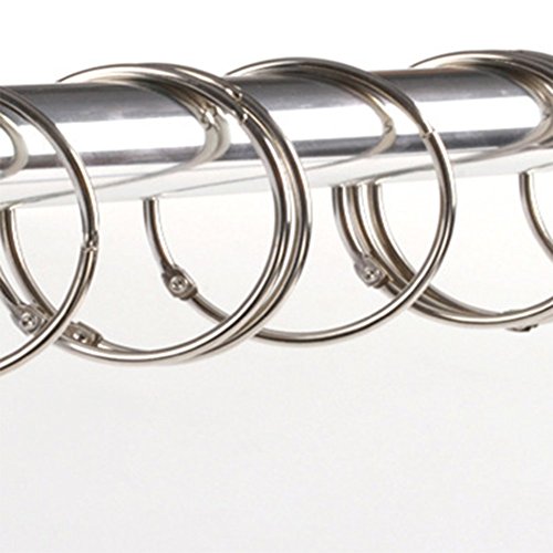 8x Demarkt Duschvorhangringe Duschringe Haken Duschvorhang Ringe Edelstahl - 6