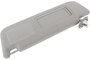 Aeun Pare- Intérieur, Pare- Latéral Multifonctionnel Gris Durable Facile à Utiliser avec Lampe pour Land Cruiser Prado (Gauche)