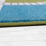 Kinderzimmer Teppich Mit Design City Hafen Stadt Straßen Spielteppich In Grün , Größe:80×150 cm - 3