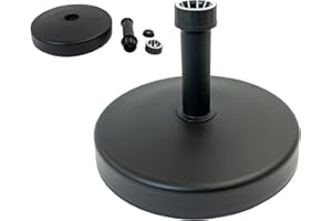 UMBRELLA HEAVEN Parasol Base | Patio Umbrella Base Umbrella Stand Holder Round | 25KG Plastic Water and Sand Filled Parasol Base | The Perfect Solution For Outdoor Parasols and Umbrellas |
