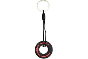 AUTOZOCO Llavero Neumático Fórmula 1 Metálico, F1, Automovilismo, Rueda de Carreras, Goma
