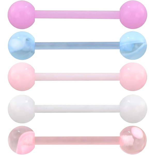 30 Billes De Rechange Pour Piercing 14G (1.6mm) - Acier Chirurgical, 5mm - LAURITAMI