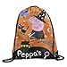 Produktbild Ntpclsuits Drawstring Backpack Bag Peppa Pig Peppas Halloween Nylon Home Travel Sport Storage