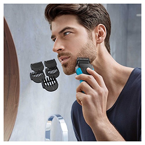 Braun Series 3 Shave&Style 3-in-1 Elektrischer Rasierer 3010BT, mit Präzisionstrimmer, blau/schwarz - 3