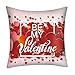 Produktbild Qinpin Kissenbezüge, Valentinstag, Polyester, Bedruckt, für Sofa, Auto, Zuhause, Dekoration, Polyester, B, 45cm * 45cm / 18 * 18"