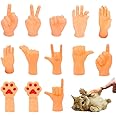 Rebanky 13 Pcs Tiny Hands Finger Puppets Mini Hands for Fingers Little Hands for Fingers Small Finger Hands Mini Hands for Cat Joke Toys for Kids