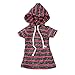 Price comparison product image LJTOUS Short Sleeve Outfits Clothing Striped Hoodie Dress Fits 18 Inch American Girl Doll