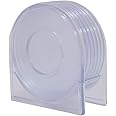 Liza Designer Circular Table Coaster for Tea Cups, Coffee Mugs/Beer Cans Bar Tumblers & Water Glasses - Set of 6 & 1 Holder (A91TC02W)