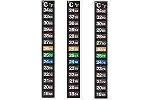 AUSAGG Lot de 1/3/5/10 autocollants numériques pour aquarium, thermomètre pour mesurer les poissons