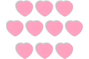 DUJEQM Fridge Magnets 10PCS - Pink Heart Mini Magnets, Small Strong Magnet for Notice Board, Office, Kitchen, Home, Classroom, Crafts - Cute Decorative Whiteboard Magnets for School & Office Supplies