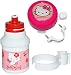 Produktbild alles-meine.de GmbH 2 TLG. Set: Fahrradtrinkflasche + Fahrradklingel -  Hello Kitty  - mit Halterung - Halter für Kinder Fahrradflasche / Fahrrad Trinkflasche - Mädchen Katze F..
