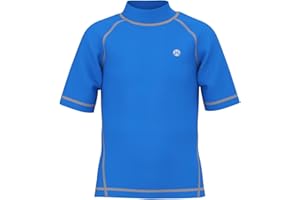 GENERIC HDTIYUYP Jungen UV Shirt Kinder - Schwimm Tshirt Kinder Badeshirt RashWeste Surfen Tshirt Schnelltrocknend Strand Shirt Wassersport Top