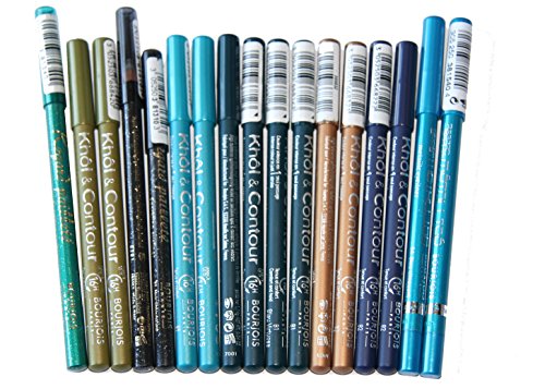 17 x Bourjois Khol & Contour, Regard paillete, Metallise Eye Liner Pencils