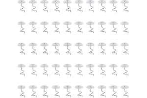 ZERODIS 50pcs Clear Head Twist Pins, Upholstery Bed Skirt Sofa Slipcover Fasteners, Durable Transparent Upholstery Pins for Furniture Covers, Bed Skirts, Sofa Cushions, and Armrests