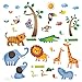 Decowall DW-1206 Jungle large Wall Stickers/Kids wall decals/wall transfers/wall tattoos/wall sticker