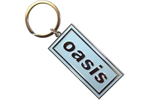 ROCK OFF OFFICIALLY LICENSED PRODUCTS Oasis Logo Sky Bleu Band Logo Porte-Clés Keychain Size One Size