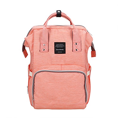 Preisvergleich Produktbild Baby Wickeltasche Reise RücksackIsolierte Tasche, Wasserdicht Stoffe, Multifunktional, es eignet sich für die Kinderwage, Große Kapazität modern einzigartig Tragbar Handtasche(rose)