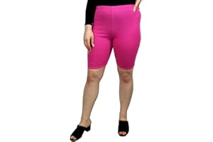 LUXE DIVA Womens Cycling Over-Knee Shorts Dancing Super Stretch Ladies Dancing Walking Running Gym Biker Active Casual Sports Yoga Pants