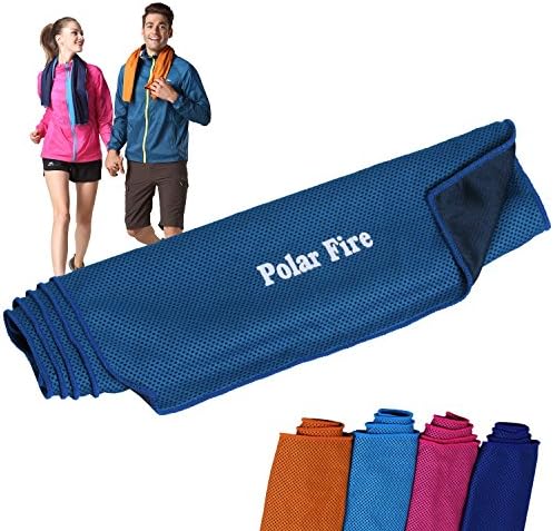 Polar Fire Microfibre Sports Towel, Outdoor Headband Neck Towel for Jogging Running Swimming Cycling Travel Beach Yoga Gym, Ultra Absorbent, Lightweight, Suitable for Men and Women
