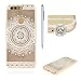Produktbild Huawei Honor 8 Hülle Silikon Durchsichtig mit Muster Weiß Mandala,SKYXD Biegsam Klar Weich Dünn Kratzfeste Gummi Handy Schutz Schale mit [Handyanhänger + Eingabestifte] Etui Fall für Huawei Honor 8 Transparent Premium Case Flexible Clear Soft Slim Backcover Skin with Touch Pen Dust Plug