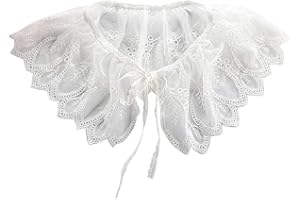 Tandou Elegante Spitze Krageneinsatz Damen Mädchen Fake Kragen Blusenkragen Einsatz