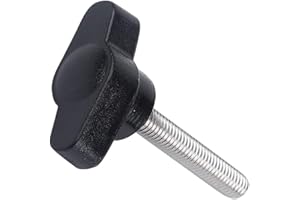 Yudesun Ferramenta Plastica Testa Serraggio Manopola Maniglia - M4 M5 Forma a T Testa Pomello ad Alette Regolabile Impugnatura Maschio Filettatura Vite a Testa Zigrinata