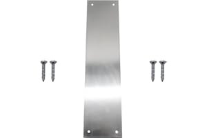 EAI Door Finger Plate | Satin Anodised Aluminium | 305 x 76mm | Rust Resistant