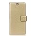 Produktbild (for Vodafone Smart N8) Flip Wallet Case Cover and 360 Degree Full Body Protective Bumper Cover, Premium Premium Material - Golden