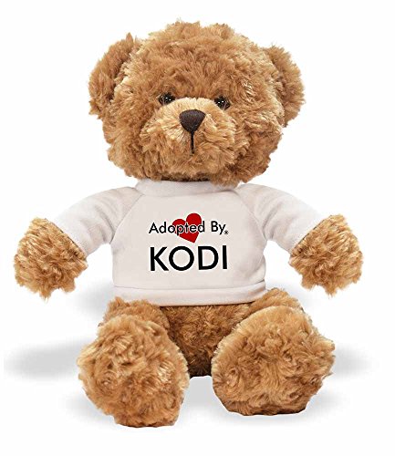 Preisvergleich Produktbild AdoptedBy TB1 Kodi Teddy Bär Tragen Einen Wunschnamen T-Shirt