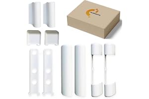 Siegenia Lot de 2 capuchons de fenêtre en PVC et PVC pour porte en plastique FAVORIT KF3 EB, EL O, EL U, S, W KF, blanc 2 Stk.