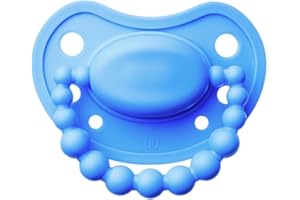 LUU – Smoczek 6+ mc-y – Smoczek dla Niemowląt z Medycznego Silikonu, Wspiera Prawidłowy Rozwój Jamy Ustnej i Zębów, Przyjazny Karmieniu Piersią, bez BPA – Greek Sky