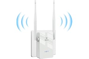 PHAVN Newest WiFi Extender Booster 300Mbps WiFi Booster 2.4GHz WiFi Repeater Wireless WiFi Booster Range Extender, Wireless Range Extender Support 35+ Devices, WPS Setup, UK Plug