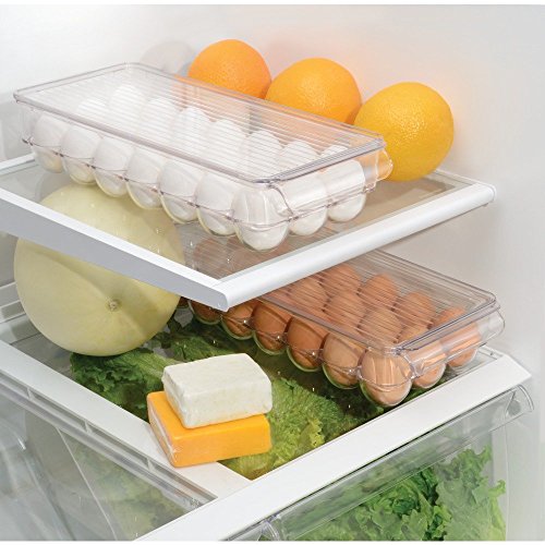 InterDesign 72930EU Kühlschrank-Boxen Eierdose, Groß, Durchsichtig - 2