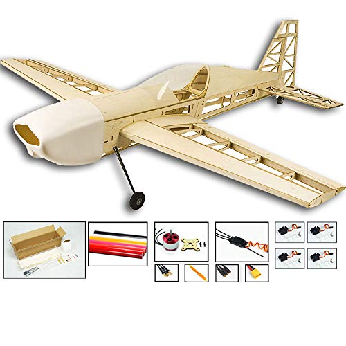 Dancing Wings Hobby2023 Upgrade Balsa Electric Building Airplane EXTRA330 Un-Assembled for Adults (S2504B)