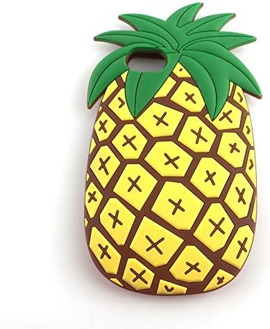 iPhone 7 Case, Ice Cream Design 3D Cute Cartoon Character Protective Skin Soft Rubber Silicone Case Cover for iPhone 7 (4.7" Inch) 2016 Release (Pineapple)