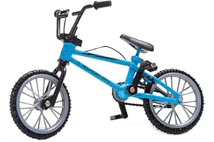 Teogneot Miniature Bicycle Blue Metal Bicycle Model Desk Craft Collection 11 x 8 cm