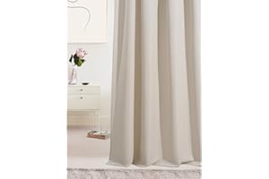 ‎ROOM99 ROOM99 Vorhang mit Kräuselband Laurel 140 x 250 cm Breite x Höhe Verdunkelung Blickdicht Schiebegardinen Curtain Wohnzimmer Schlafzimmer für Schinensystem Hellbeige, 1 Stück