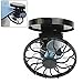 Produktbild Brie Fuchi Ventilator Klein, Portable Mini-Solar-Fan Sonnenenergie Taschenclip Solar Hut Mini Solar Energy Fan für Angeln Camping Wandern