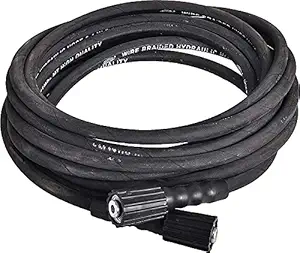 Aimex Pressure Washer Hose Pipe Upto 2500 PSI Heavy Duty Black Molded Pipe Compatible with JPT, Starq (15 Meter)