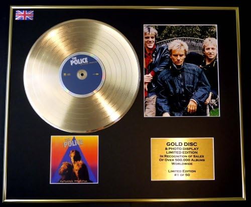 THE POLICE/CD GOLD DISC/RECORD & PHOTO DISPLAY/LTD. EDITION/COA/ZENYATTA MONDATTA