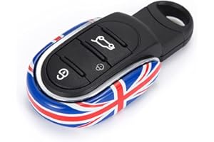 QIDIAN Custodia Portachiavi per Auto Portachiavi in ​​Corda Portachiavi Design Sottile per Cooper One JCW Clubman F54 F55 F56 F57 F60 Hardtop Hatchback Countryman Car Styling Accessori