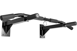 LUXTRI Barre de traction murale – 94 x 50 x 18 cm – en Acier robuste – Capacité de poids max. 200 kg – Entraînement, sport, gym, chin up, sit up, leg raise, étirement