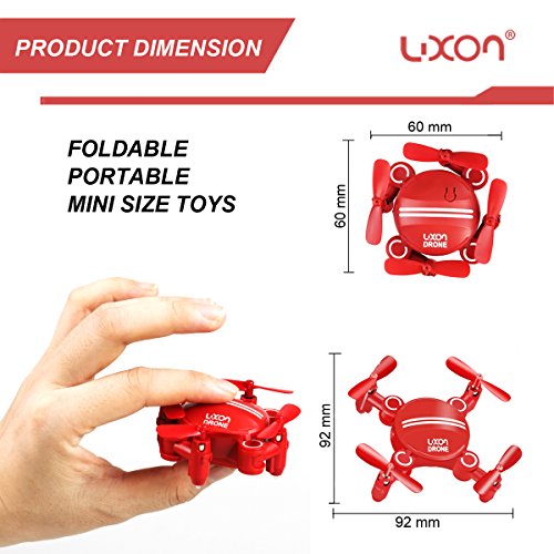 Boys Toys Mini Drones for Kids Girls Foldable Portable Quadcopters with 360° Roll-over and Headless Mode (Red) By Luxon reviews Boys Toys Mini Drones for Kids Girls Foldable Portable Quadcopters with 360° Roll-over and Headless Mode (Red) By Luxon