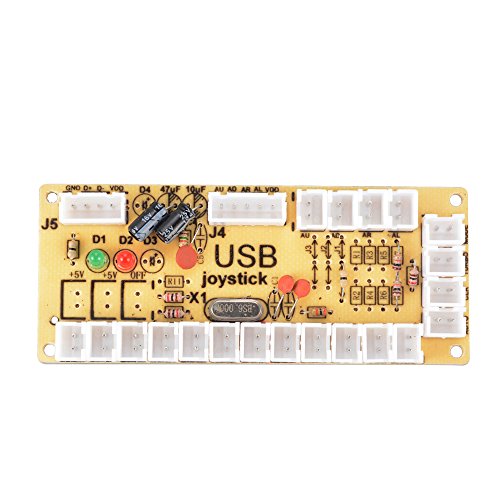 XCSOURCE Zero Delay Arcade codificador USB del PC a la palanca de mando para Mame Jamma y Otros Fighting PC Juegos AC424